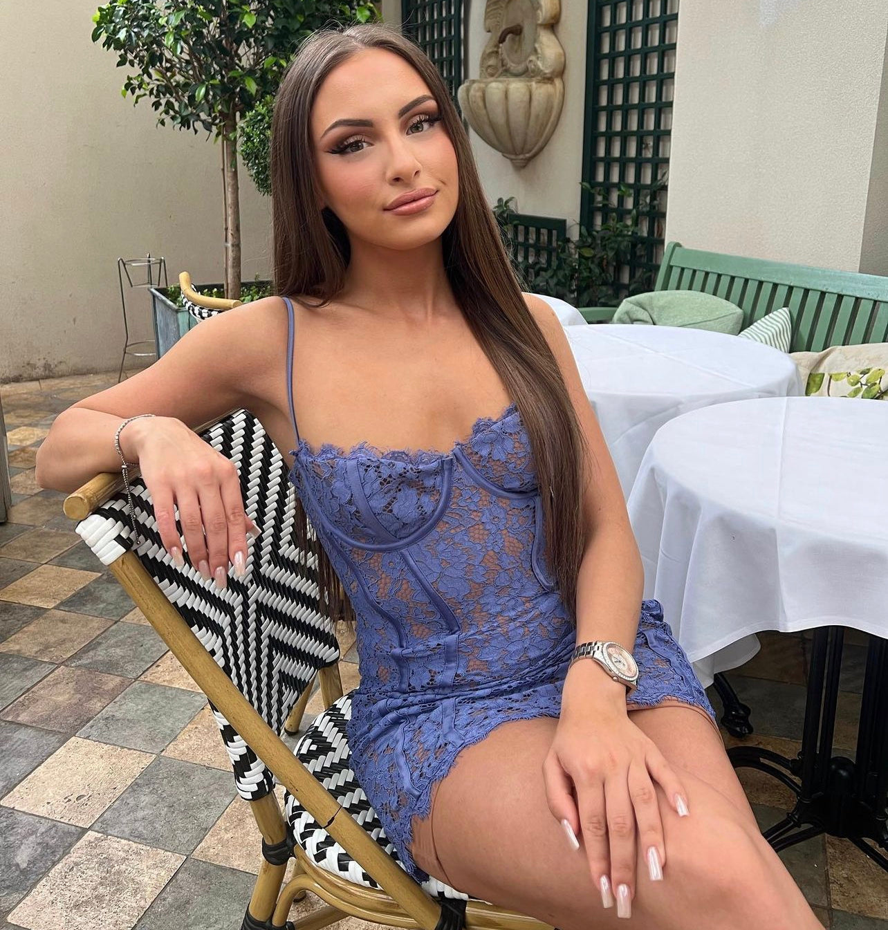 House of Cb 'Lala' lavender lace mini MZ.RENTING House of Cb 'Lala' lavender lace mini MZ.RENTING