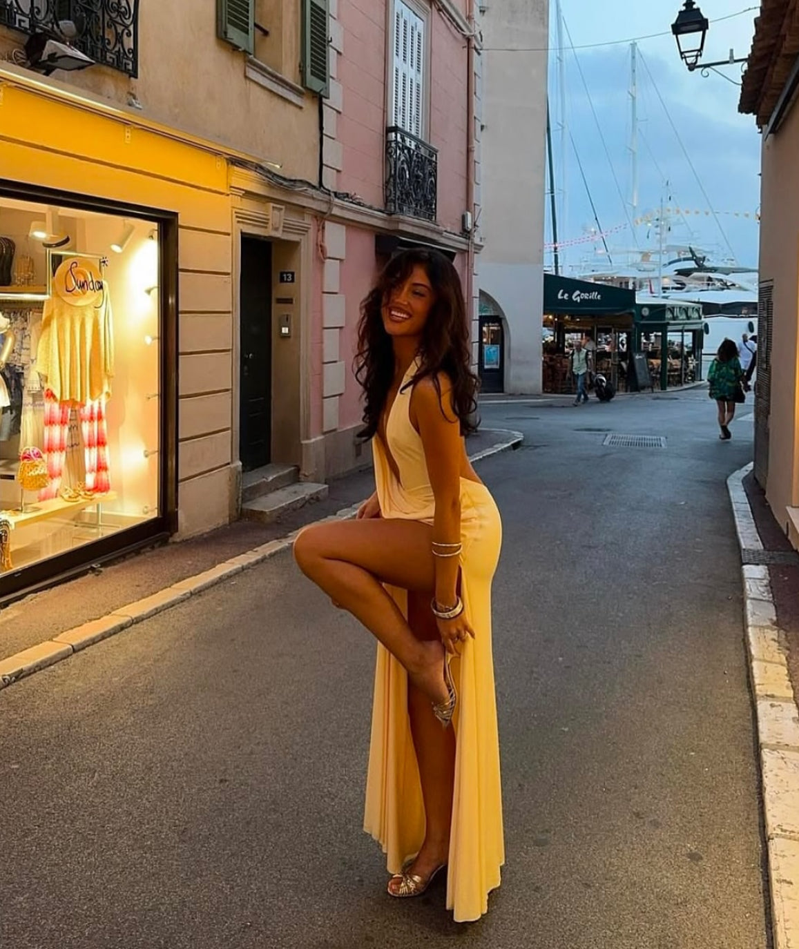 Natalie Rolt Winona lemon gown