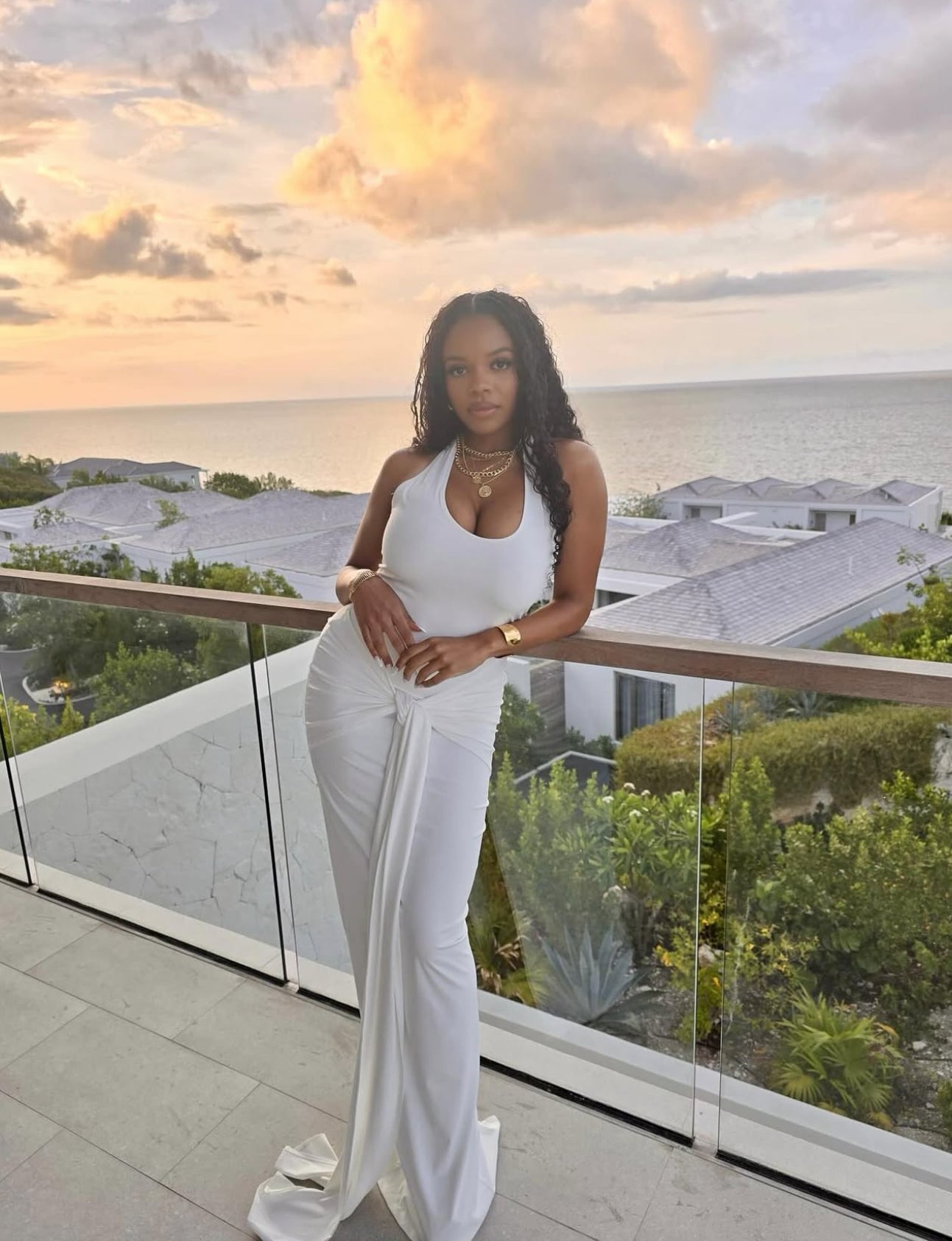 Babyboo Veneda draped maxi