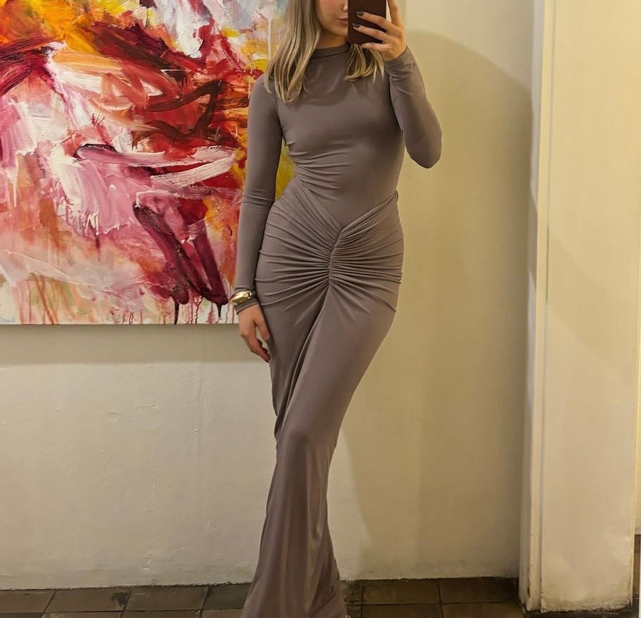 Effie Kats ‘Tia’ nutmeg maxi set