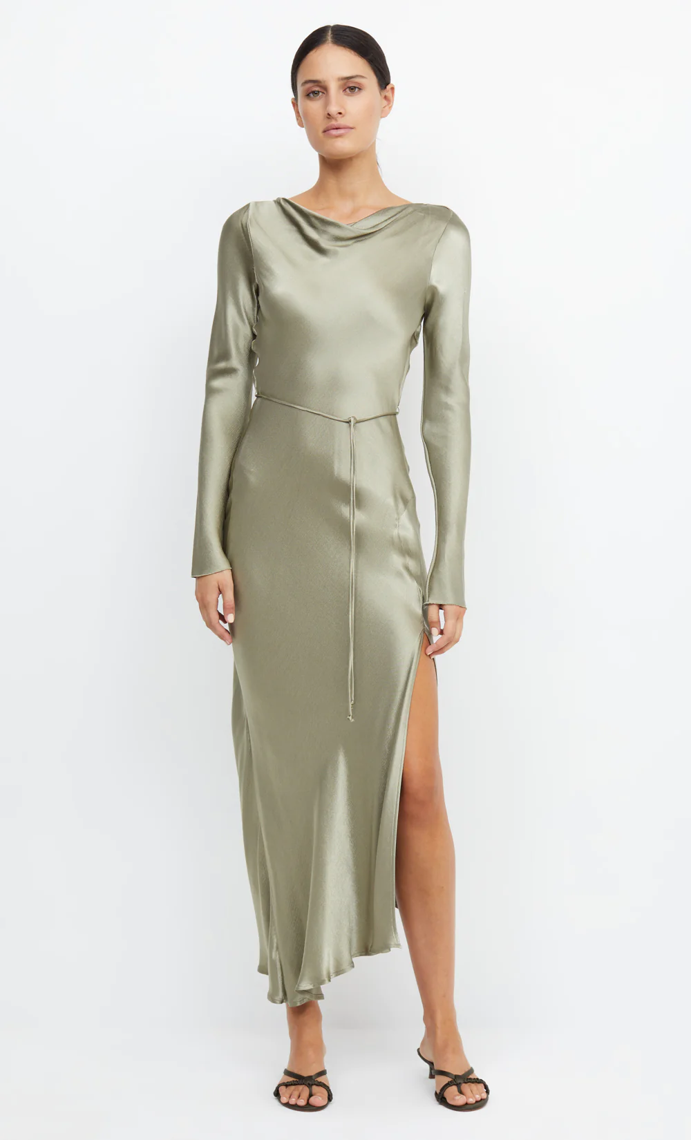 Bec & Bridge ‘Moondance’ long sleeve sage maxi