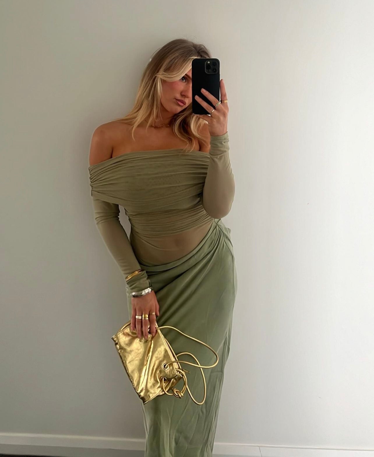 Benni. ‘Yasmin’ off the shoulder maxi