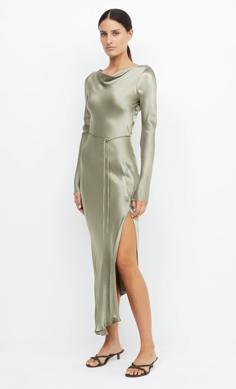 Bec & Bridge ‘Moondance’ long sleeve sage maxi