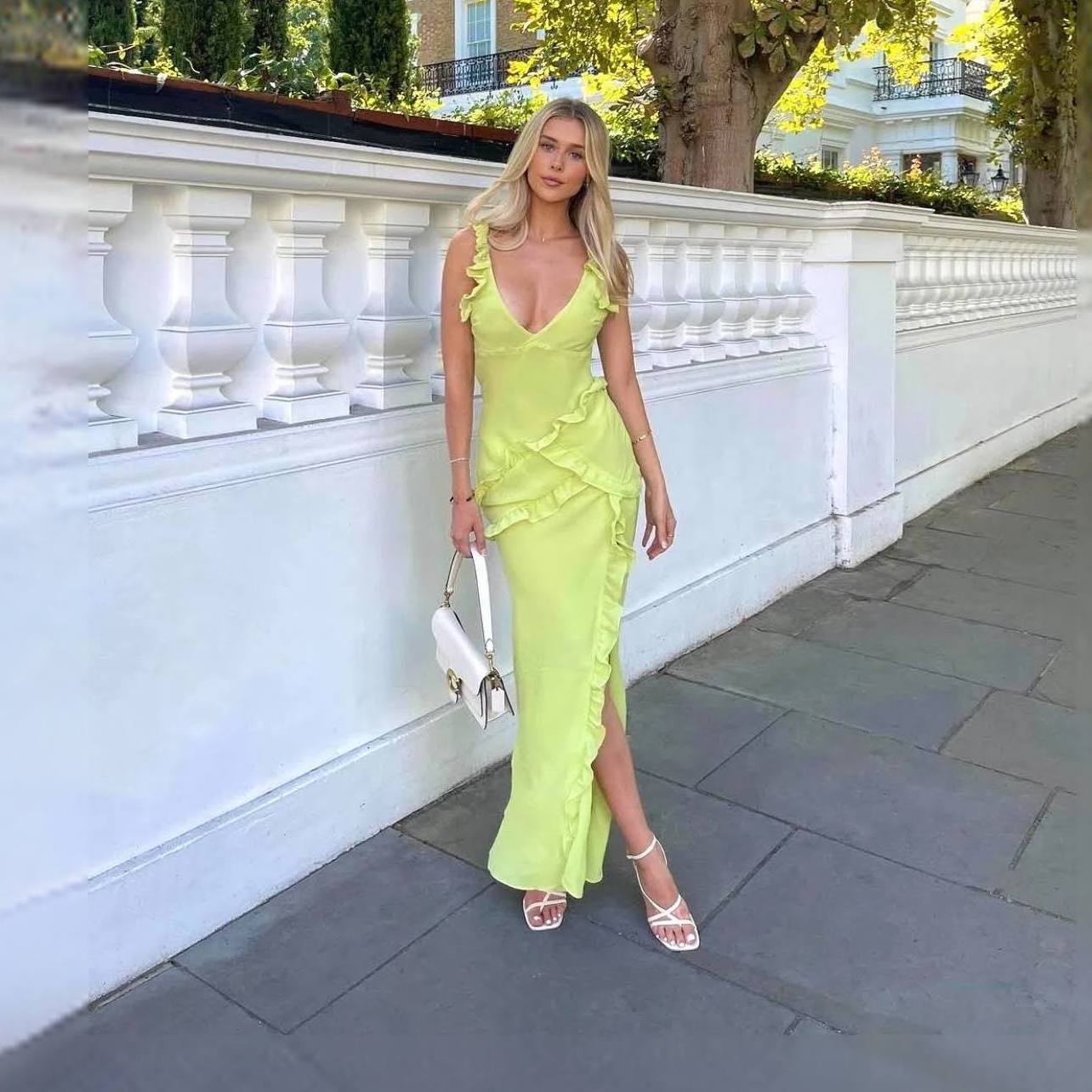 House of Cb ‘Pixie’ Ruffle Maxi